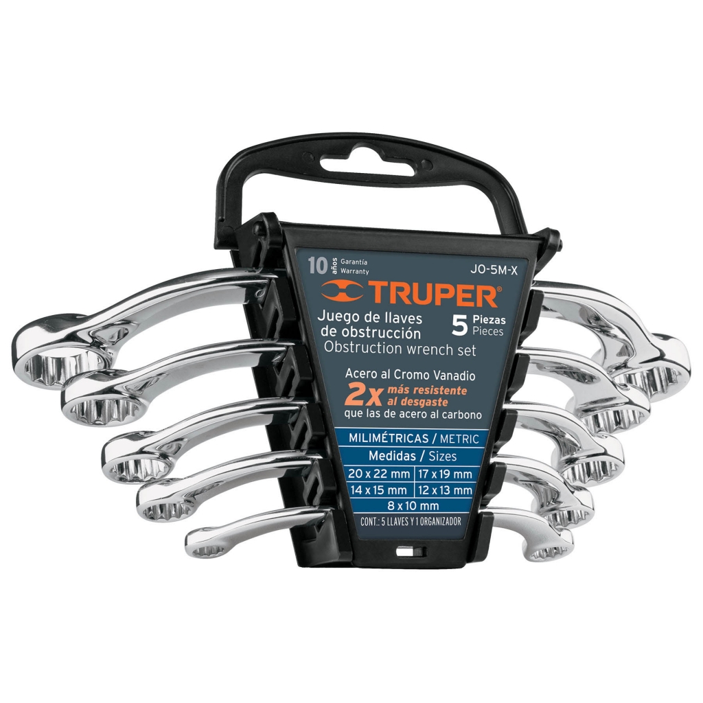 Llave juego x 5 unid.100421 med.luna . mm TRUPER