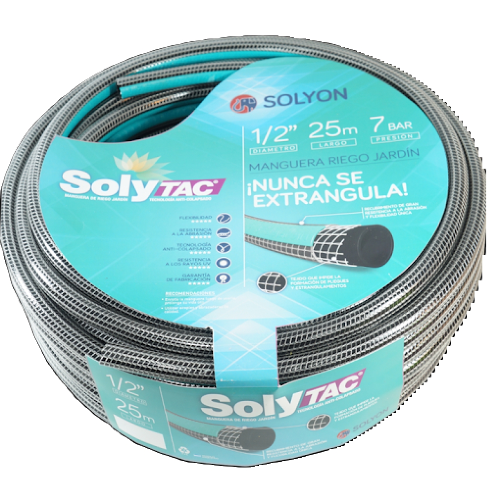 Cano Riego 3/4x25 Soly-Tac No Colapsa