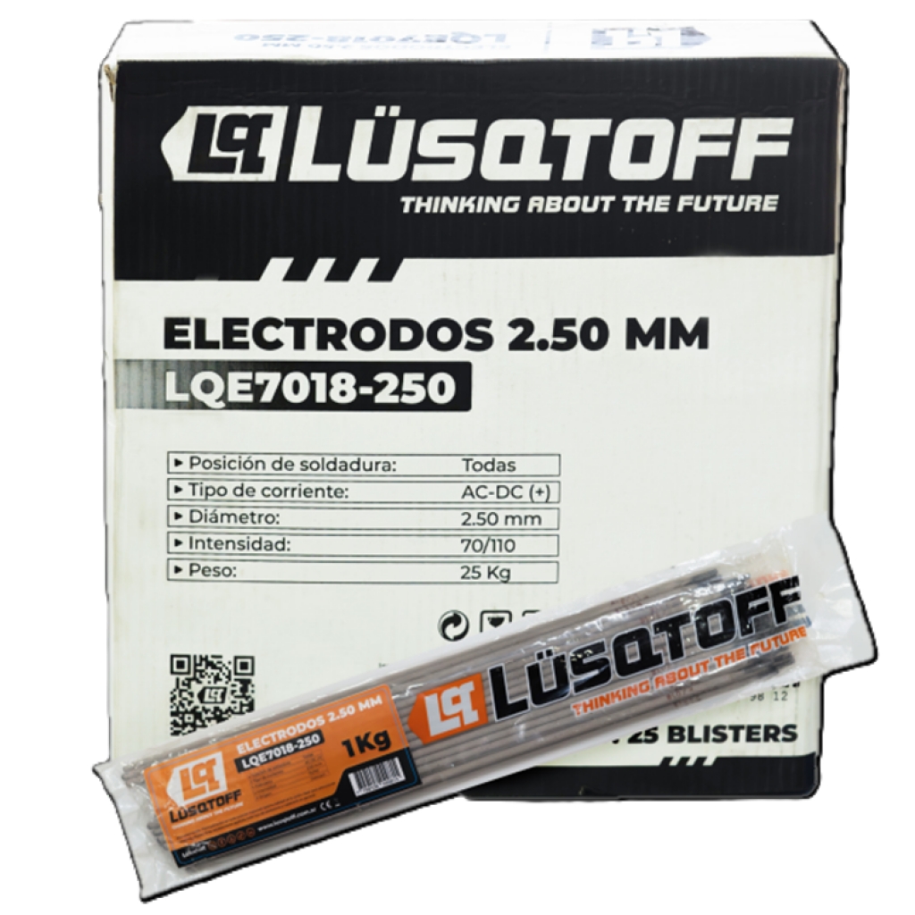 Electrodos 2.5 mm x 1kg.. LQE7018-250 LUSQTOFF