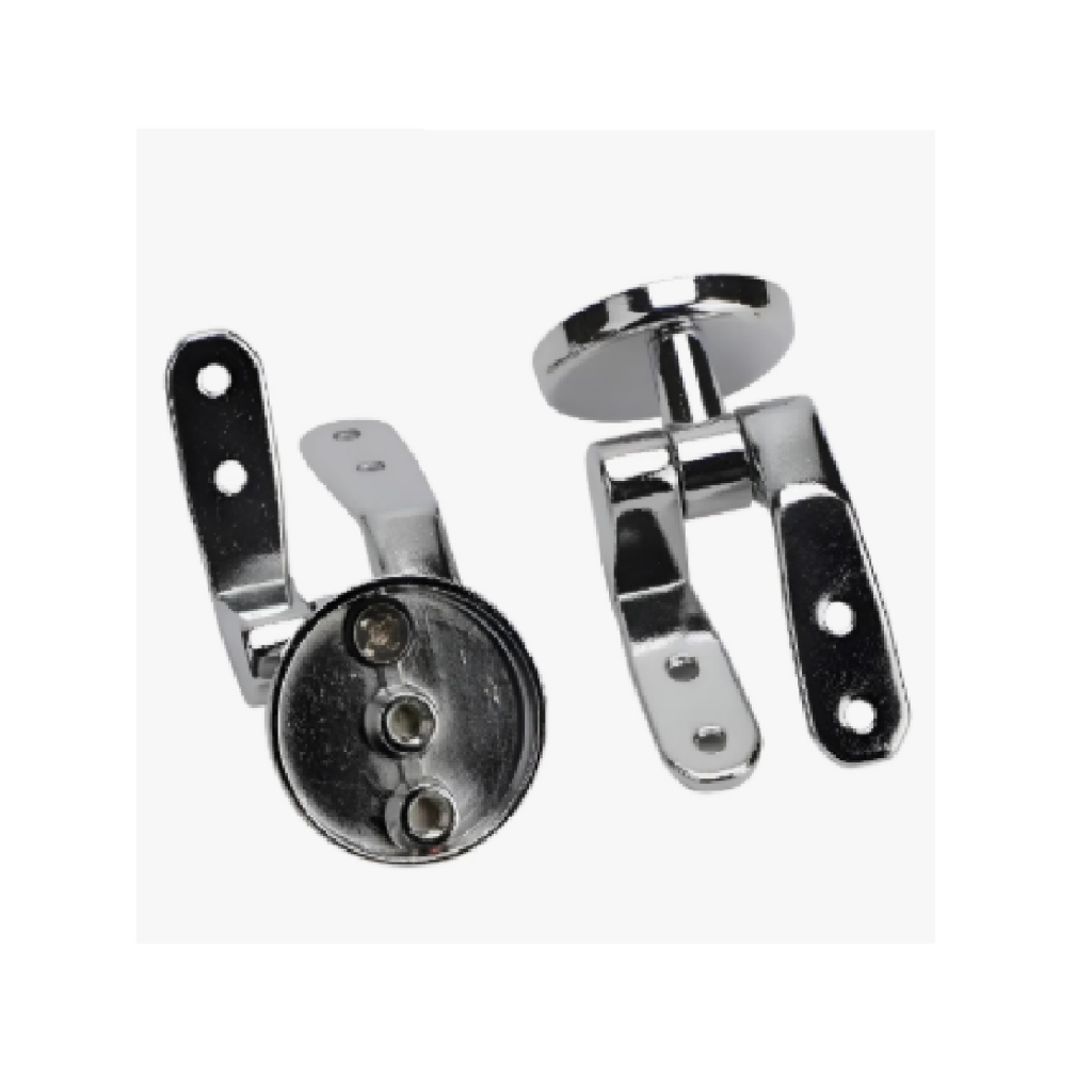 Herrajes p/asiento inod. Hº cromado Piazza