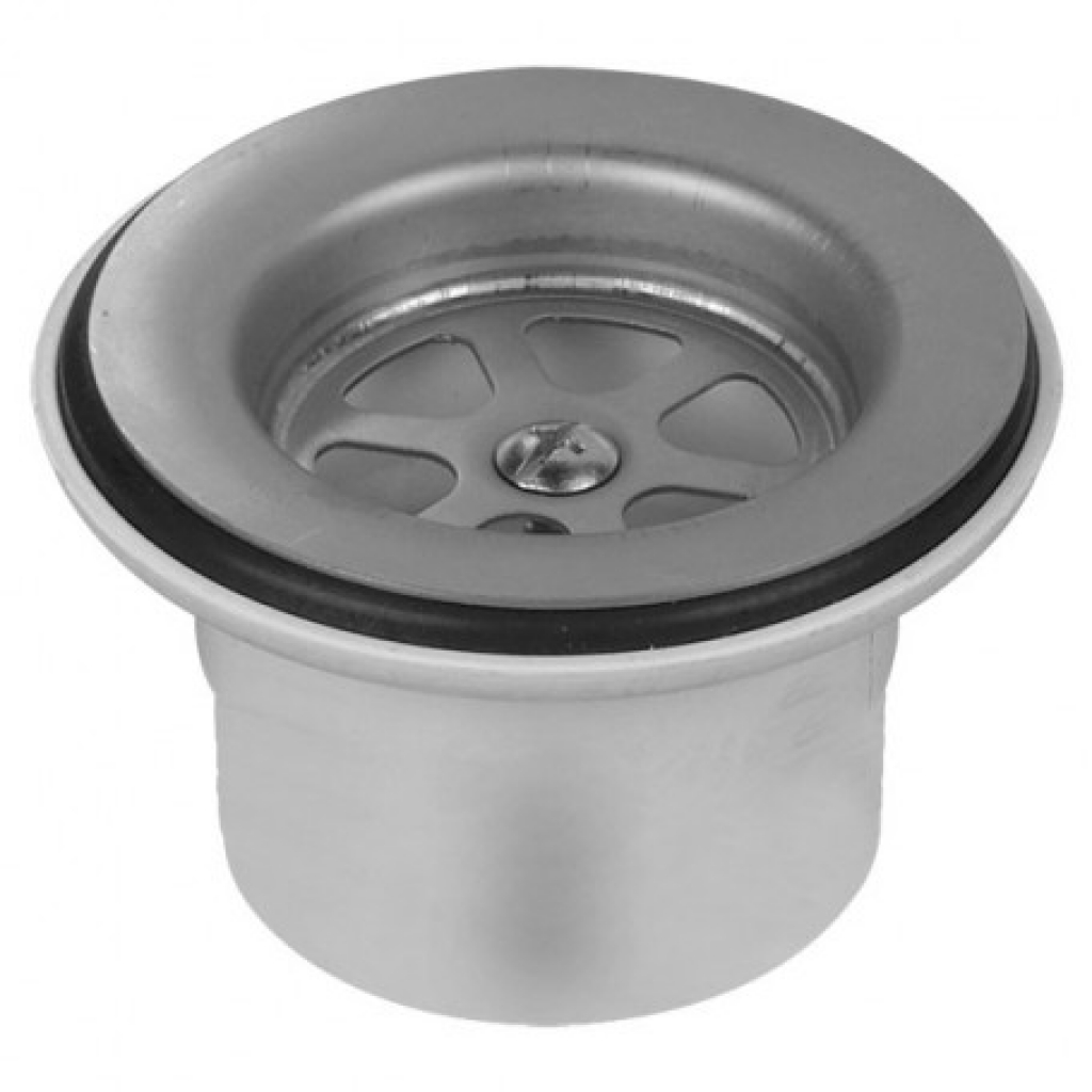 Sopapa PVC Lavatorio Rejilla Acero Ideal 1 1/2
