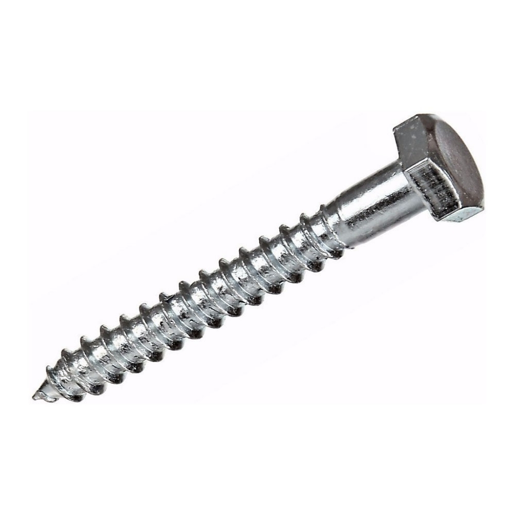 Tornillo Tirafondo Zinc 1/4x2 ½