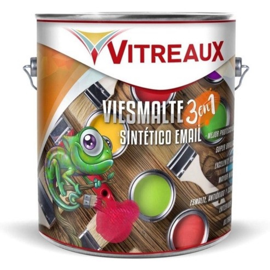 ESMALTE 3 en 1 Sintetico Blanco Brillante 1/4 Lit